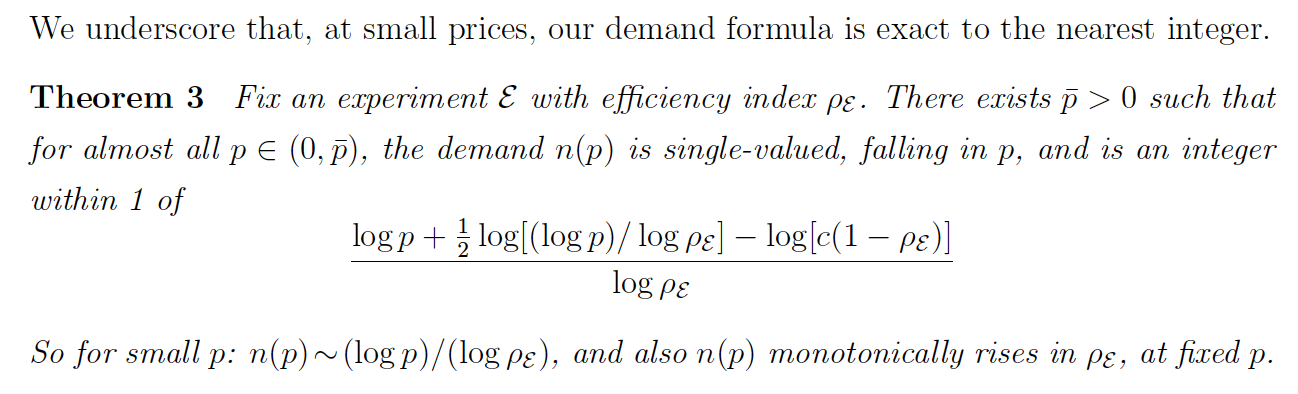 The Demand for Lots of Information is Logarithmic